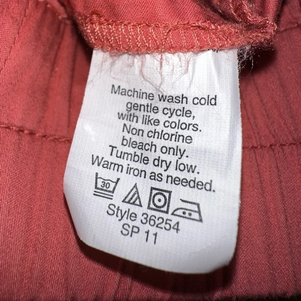UEC J Crew Sidewalk Pleated Pull-on Mini Skirt Size 4 Coral Orange Pockets Lined